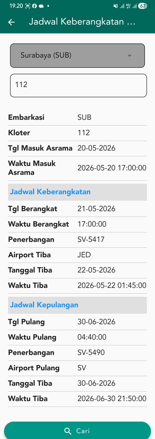 Kloter 112 Jamaah Haji Kabupaten Kediri Dijadwalkan Tiba 30 Juni 2026 Malam