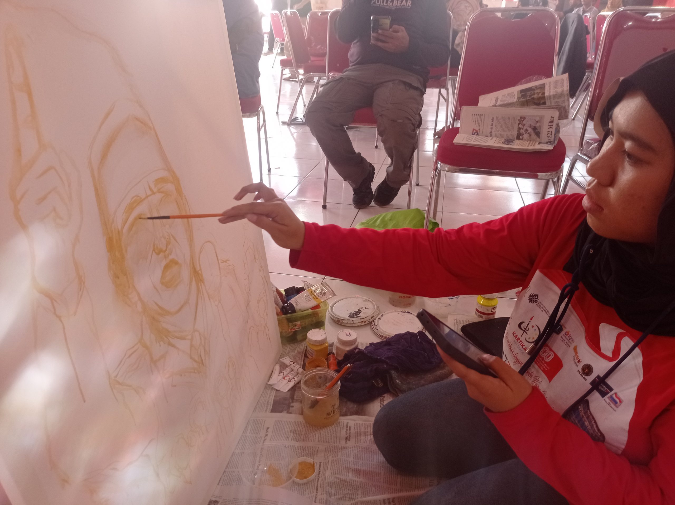 171 Peserta Ramaikan Lomba Lukis Bulan Bung Karno di DPC PDI Perjuangan Kabupaten Kediri