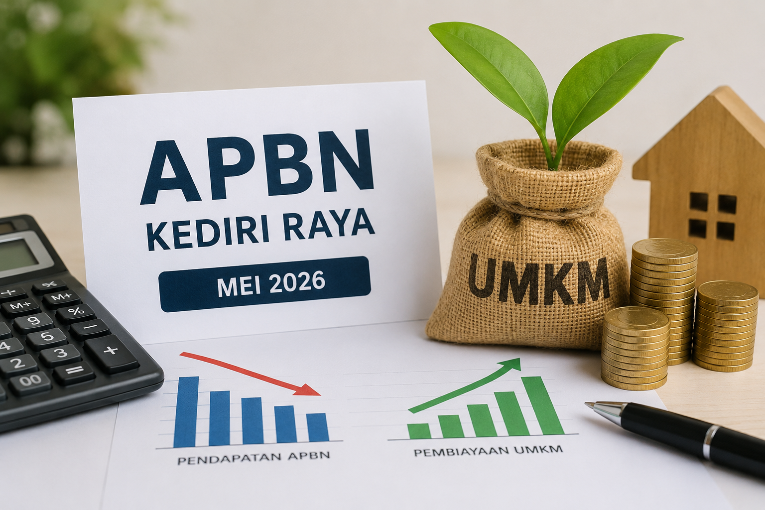 Pendapatan dan Belanja APBN Kediri Raya Sama-sama Turun, Penyaluran KUR Justru Naik