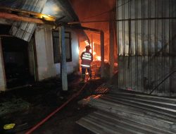 Bakar Sampah di Dekat Kandang, Rumah dan Kandang Ternak di Tulungagung Dilalap Api