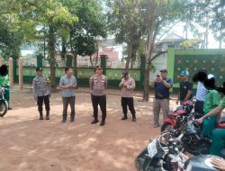 Polsek Sumbergempol Tertibkan Kendaraan Pelajar di SMPN 1 Sumbergempol, 17 Sepeda Motor Diamankan