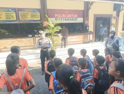 Satlantas Polres Blitar Tanamkan Budaya Tertib Lalu Lintas Melalui Program Polisi Sahabat Anak