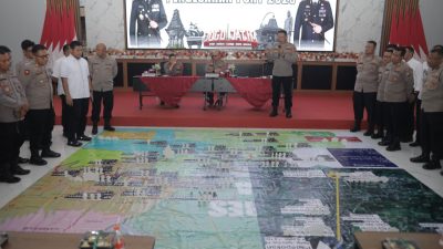 Polres Blitar Matangkan Pengamanan 1 Suro dan Suran Agung Lewat Tactical Floor Game