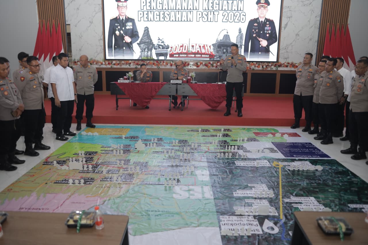 Polres Blitar Matangkan Pengamanan 1 Suro dan Suran Agung Lewat Tactical Floor Game