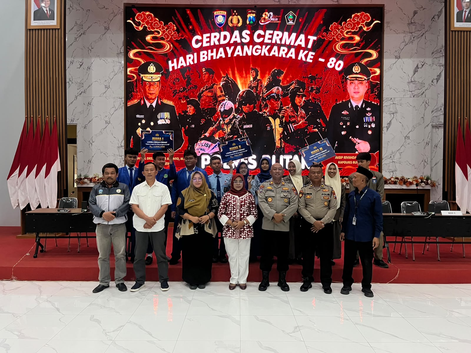 Polres Blitar Gelar Lomba Cerdas Cermat, Dorong Pelajar Asah Wawasan dan Pola Pikir Kritis