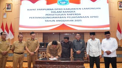DPRD dan Pemkab Lamongan Sepakati Raperda Pertanggungjawaban Pelaksanaan APBD 2025