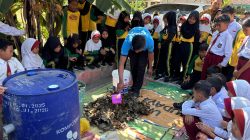 CJI Goes to School Hadir di SDN Losari, 120 Siswa Belajar Mengolah Sampah Organik Menjadi Kompos