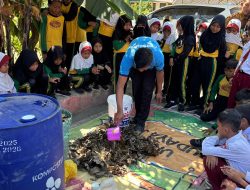 CJI Goes to School Hadir di SDN Losari, 120 Siswa Belajar Mengolah Sampah Organik Menjadi Kompos