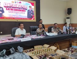 Polres Jombang Ungkap 80 Kasus Narkoba Semester I 2026, Amankan 113 Tersangka dan Sita Ratusan Botol Miras Ilegal