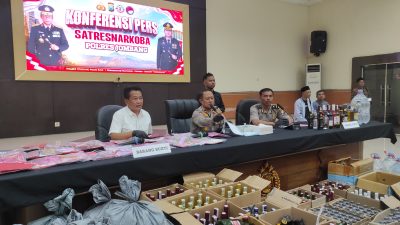 Polres Jombang Ungkap 80 Kasus Narkoba Semester I 2026, Amankan 113 Tersangka dan Sita Ratusan Botol Miras Ilegal