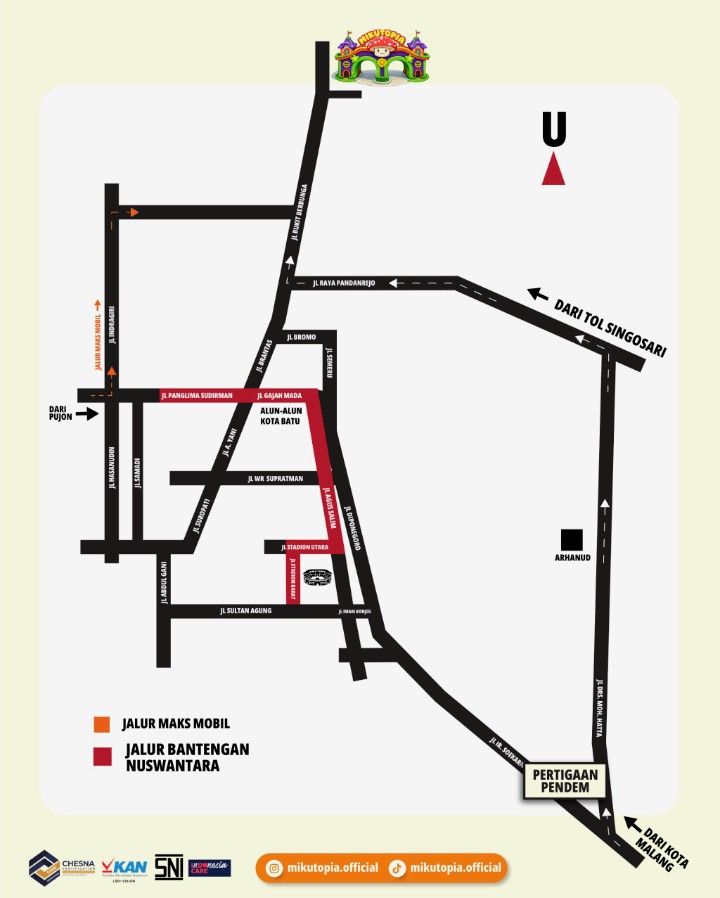 Sejumlah Ruas Jalan di Kota Batu Ditutup Sementara, Wisatawan Mikutopia Diimbau Gunakan Jalur Alternatif