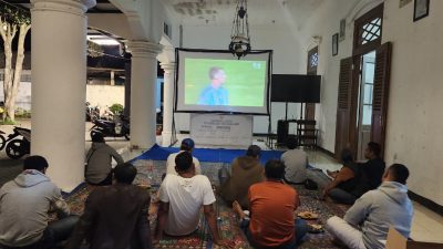 Gol Dramatis Menit ke-106 Bikin Pendopo Mojoroto Bergemuruh, Nobar Final Piala Dunia Sarat Kebersamaan