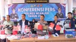 Polres Nganjuk Bongkar Jaringan Narkotika Lintas Daerah, Sita 210 Gram Sabu dan 266 Ribu Pil Dobel L