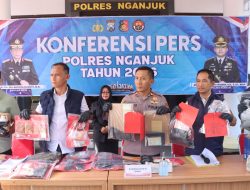 Polres Nganjuk Bongkar Jaringan Narkotika Lintas Daerah, Sita 210 Gram Sabu dan 266 Ribu Pil Dobel L