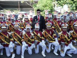 Polisi Cilik Binaan Satlantas Polres Kediri Tampil Memukau pada Peringatan Hari Bhayangkara ke-80