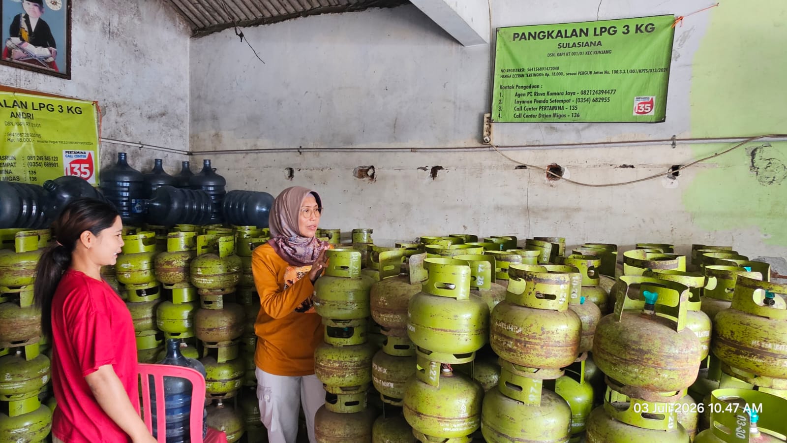 Warga Tak Perlu Panic Buying, Stok Gas Elpiji 3 Kilogram di Kabupaten Kediri Dipastikan Aman