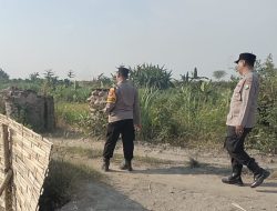 Polisi Patroli Cegah Dugaan Penambangan Pasir Ilegal di Kunjang, Pasang Banner Ancaman Pidana