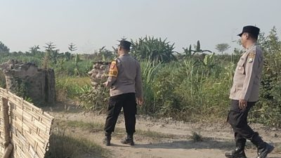 Polisi Patroli Cegah Dugaan Penambangan Pasir Ilegal di Kunjang, Pasang Banner Ancaman Pidana