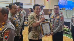 Satlantas Polres Kediri Raih Penghargaan Polda Jatim sebagai Penginput Data E-Turjawali Teraktif