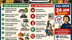 Damkar Satpol PP Kabupaten Kediri Imbau Warga Tingkatkan Kewaspadaan Cegah Kebakaran