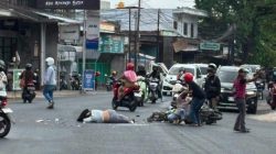 Dua Pemotor Terlibat Kecelakaan di Simpang Empat Gleduk Tulungagung, Diduga Dipicu Traffic Light Mati