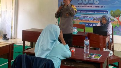 Polsek Selopuro Berikan Edukasi Antiperundungan kepada Siswa Baru saat MATSAMA