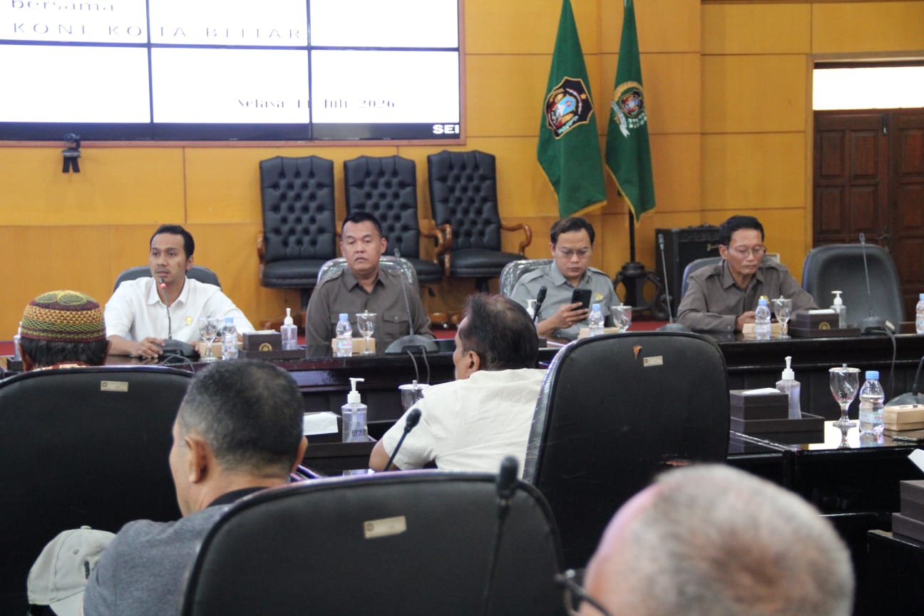 Dana Hibah KONI Kota Blitar Belum Cair, DPRD Fasilitasi Hearing Cari Solusi
