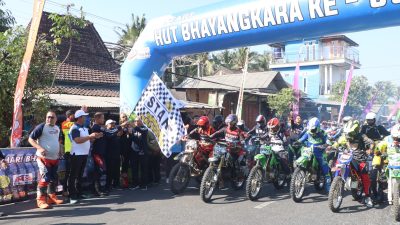 Ribuan Rider Meriahkan Nine 9 Bhayangkara Adventure Trail 2026 di Blitar