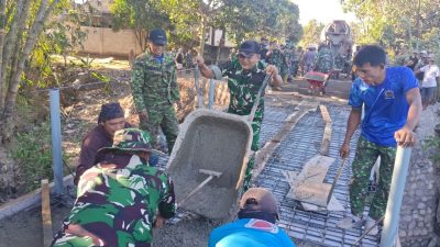 Kodim 0809/Kediri Bangun Jembatan Perintis Garuda Merah Putih, Pulihkan Akses Dua Desa di Ngancar