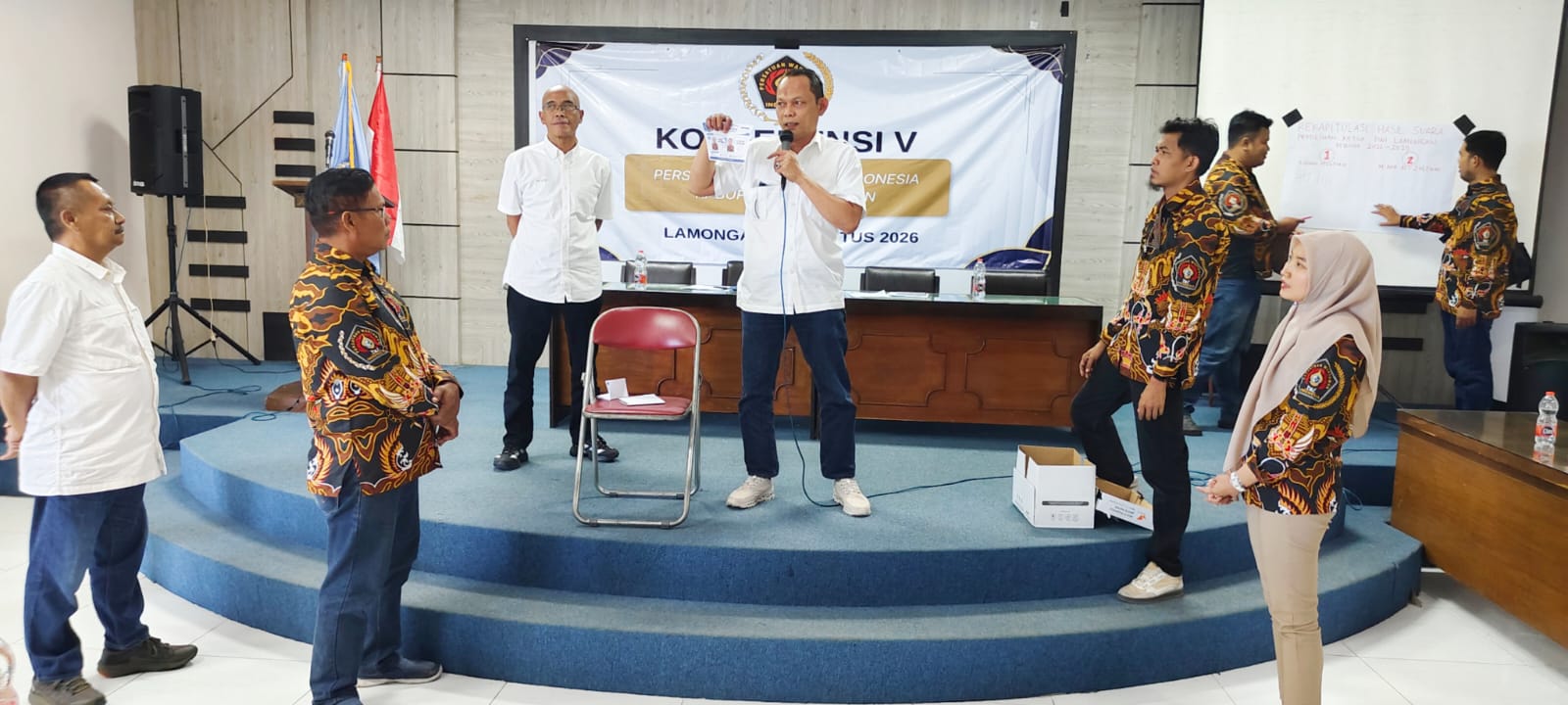 Kadam Mustoko Kembali Pimpin PWI Lamongan, Pers Diminta Kritis Kawal Kemandirian Fiskal Daerah