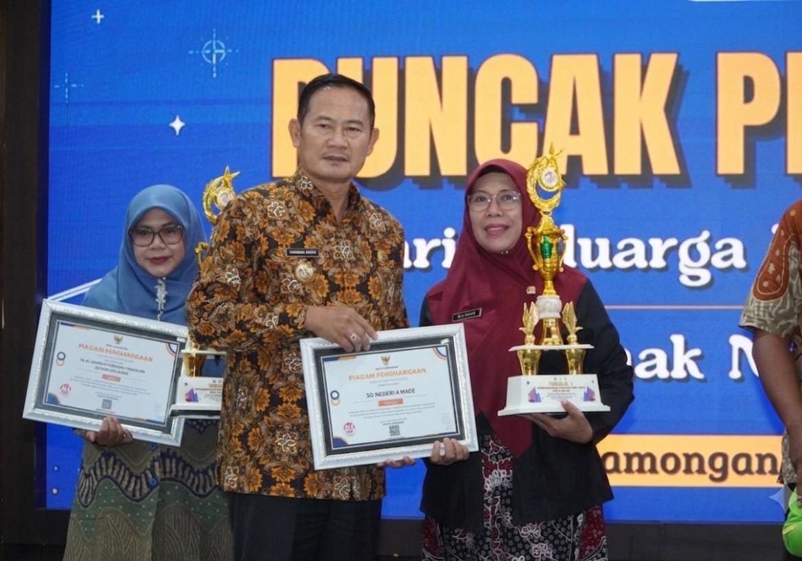 Bupati Lamongan Tekankan Ayah Wajib Hadir, SDN IV Made Raih Penghargaan Sekolah Ramah Anak