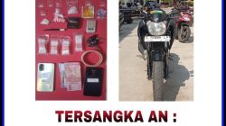 Pasangan Suami Istri Nikah Siri Ditangkap Satresnarkoba Polres Lamongan, Sabu 7,8 Gram Disita