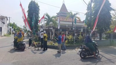 Bendera NU dan Merah Putih Berdampingan, Jombang Bersiap Sambut Muktamar ke-35 dan HUT RI