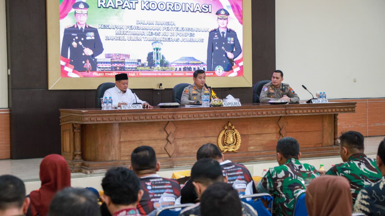 3.000 Personel Disiagakan, Polres Jombang Matangkan Pengamanan Muktamar NU ke-35