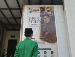 Lukisan Pasir Jombang Berpesona, Open Studio Akhiyak Sambut Tamu Muktamar NU