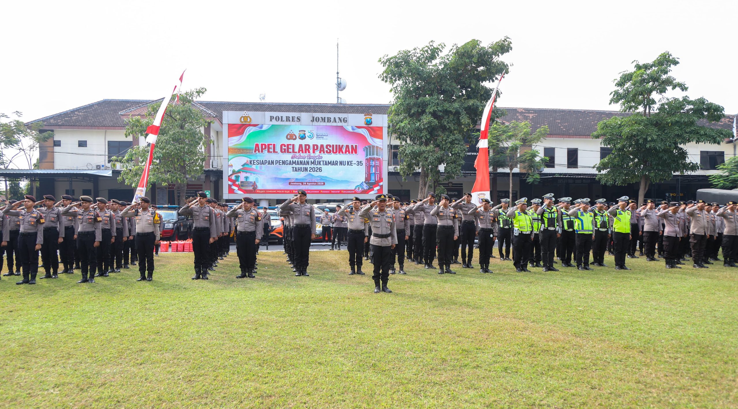Polres Jombang Siagakan Ribuan Personel untuk Pengamanan Muktamar ke-35 NU 2026
