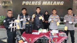 Polres Malang Bongkar Komplotan Pencuri Baterai Tower, 17 TKP Terungkap, Kerugian Rp432 Juta
