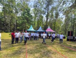Hari Juang Polri, Polres Batu Gelar Olahraga Bersama di Coban Rondo