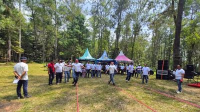 Hari Juang Polri, Polres Batu Gelar Olahraga Bersama di Coban Rondo
