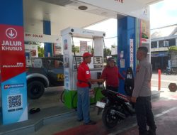 Antisipasi Antrean BBM di Awal Agustus, Polsek Kras Tingkatkan Patroli di SPBU
