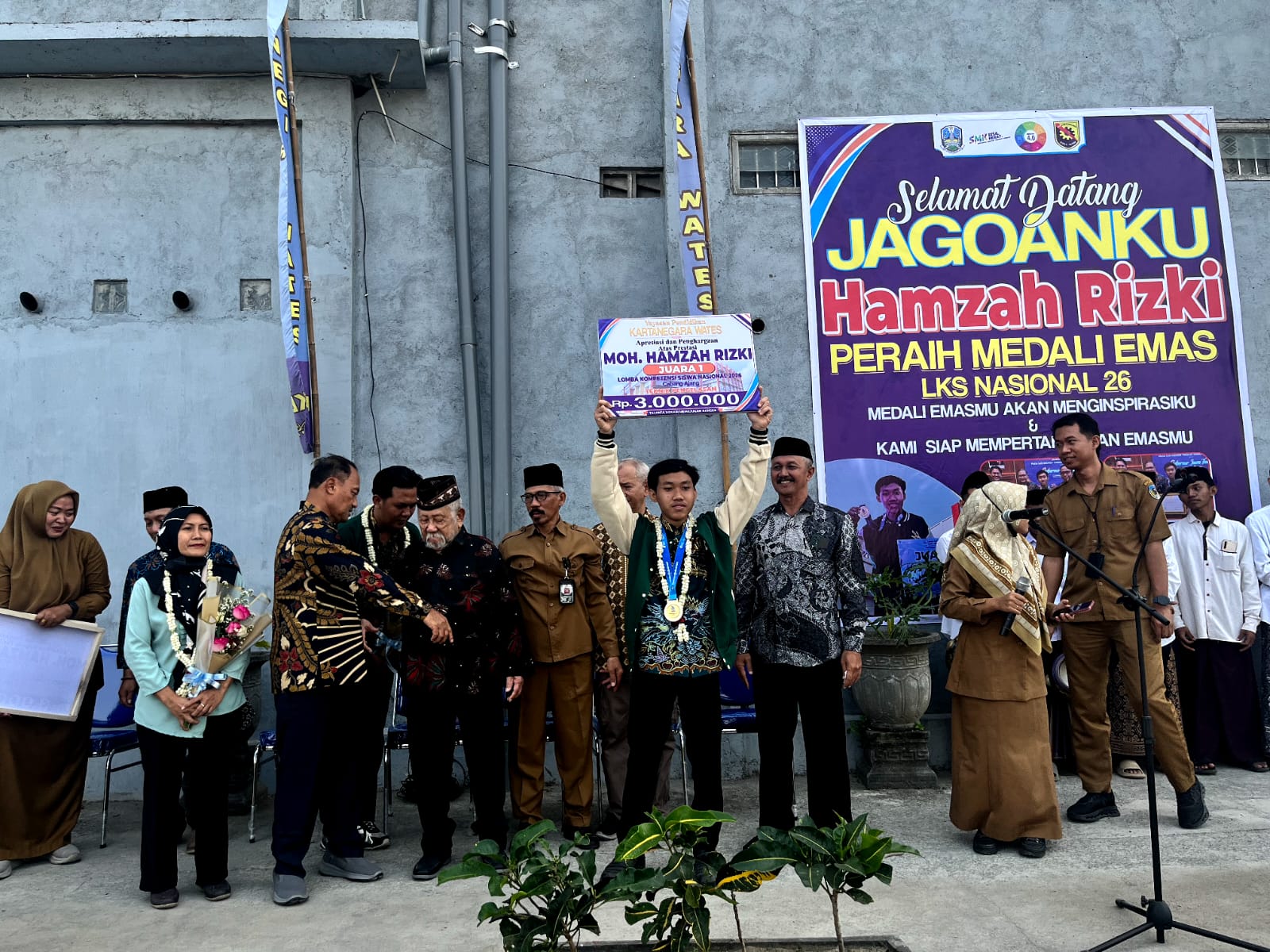 Peraih Juara I LKS Nasional 2026 Disambut Meriah di SMK Kartanegara Wates