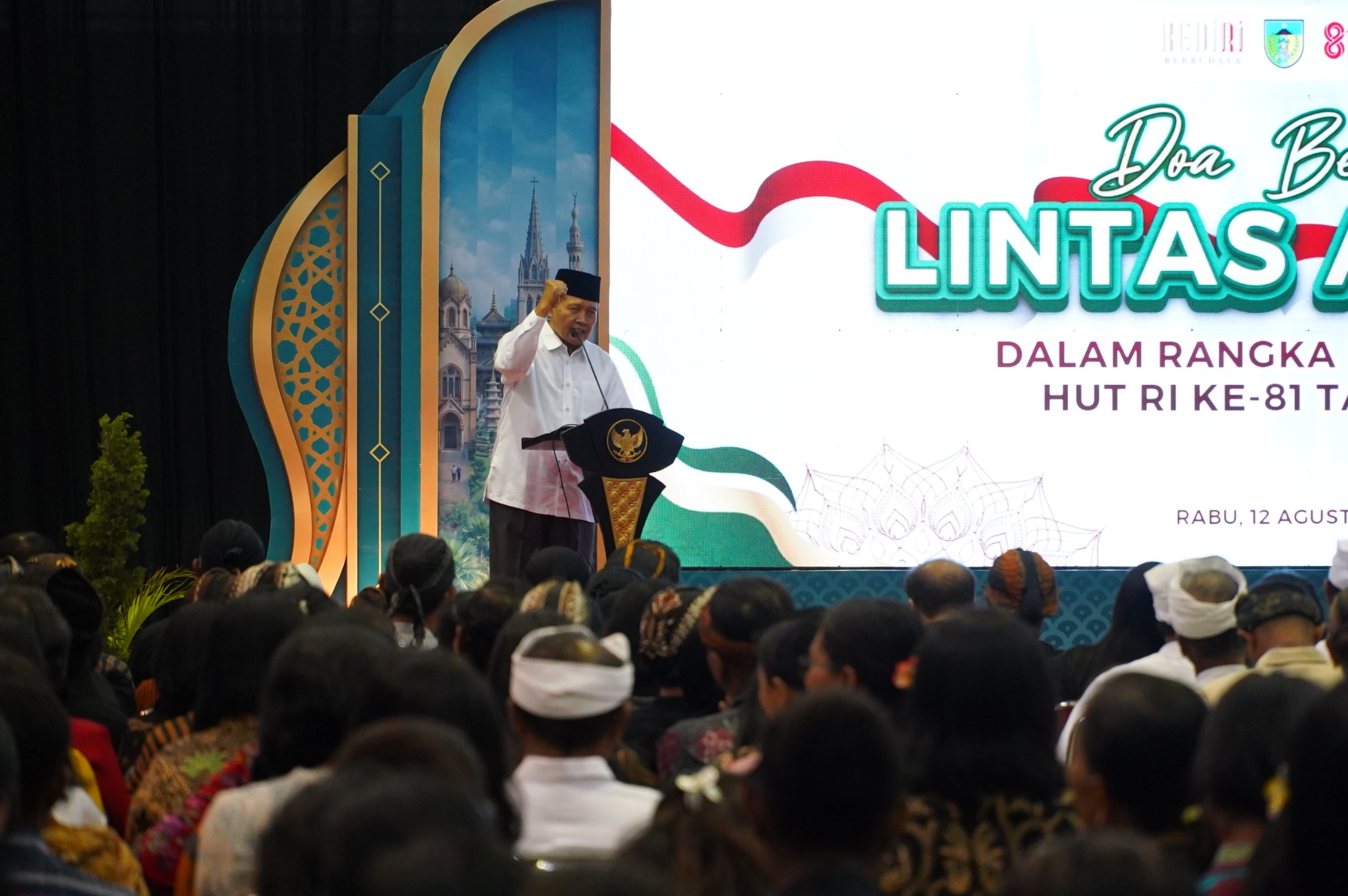 Sambut HUT ke-81 RI, Pemkab Kediri Gelar Doa Bersama Lintas Agama