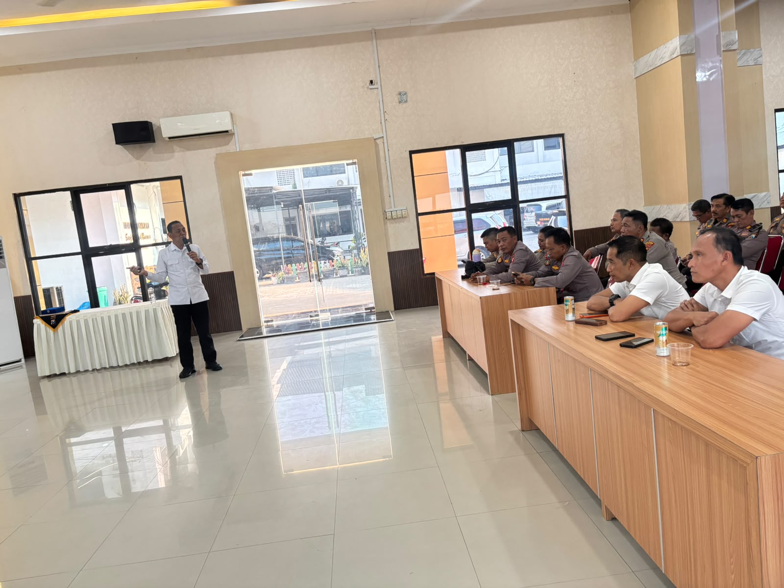 Tingkatkan Kemampuan Personel, Polres Nganjuk Gelar Coaching Clinic dan Supervisi Bidlabfor