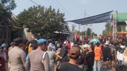 Polsek Kras Intensif Amankan Pertunjukan Seni Agustusan di Sejumlah Desa