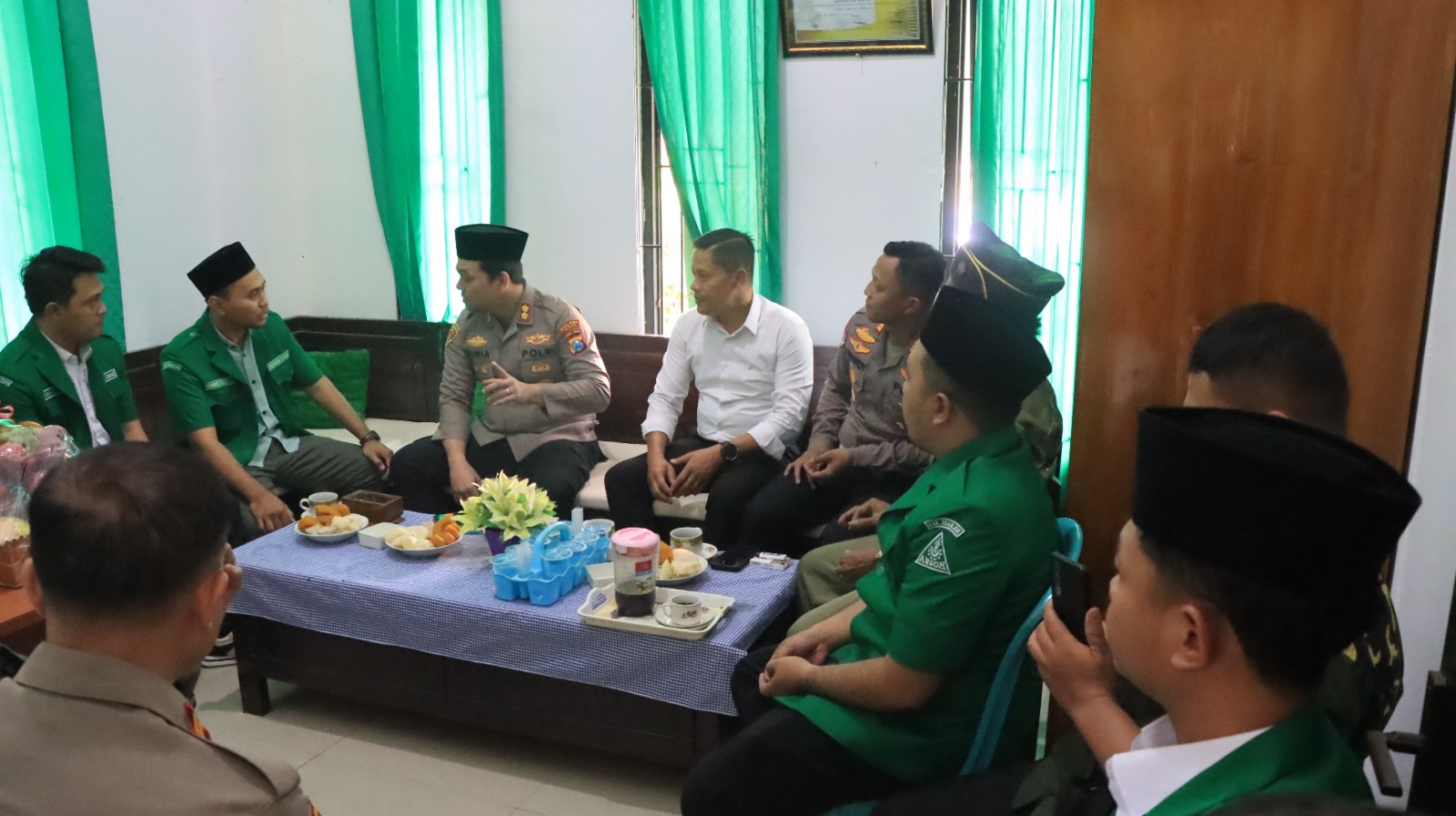 Perkuat Sinergi, Kapolres Nganjuk Gandeng GP Ansor Cegah Konflik Antarperguruan Silat