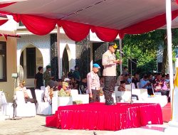 Kapolres Kediri Pimpin Apel Sabuk Kamtibmas di Polsek Plemahan