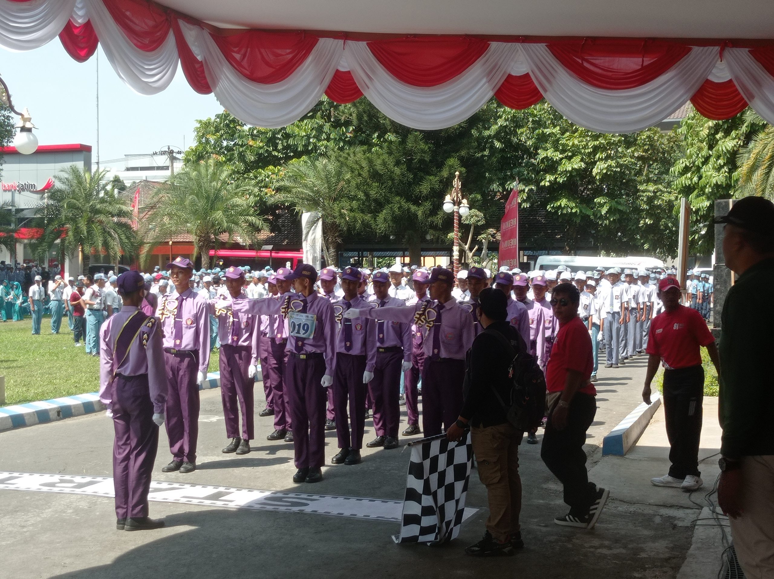 Dua Hari, Lomba Baris-Berbaris di Kabupaten Kediri Diikuti 6.000 Pelajar