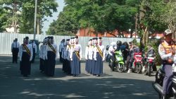 Sebanyak 2.900 Pelajar SLTP se-Kabupaten Kediri Ikuti Lomba Baris Berbaris HUT ke-81 RI