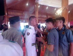 Rasya Dikukuhkan Jadi Paskibraka Kabupaten Kediri Tanpa Kehadiran Orang Tua