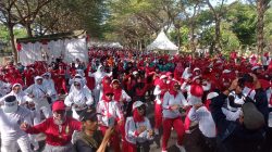Puncak Festival Lansia Kabupaten Kediri 2026, Seribu Lansia Antusias Ikuti Senam di RTH SLG
